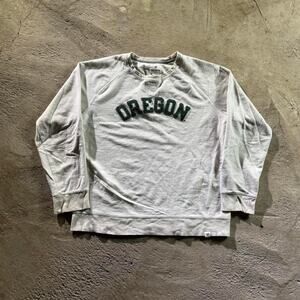 Oregon Ducks U Of O Embroidered College Logo Sweatshirt